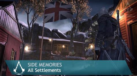 Assassin S Creed Rogue Side Memories All Settlements YouTube