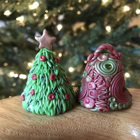 Polymer Clay Bells Christmas Ornaments Holiday Crafts Crafts