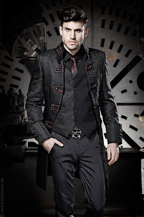 Photographs Gothic Suits Borzii Mens Fashion Edgy Mens Outfits