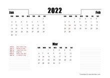 printable 2022 united arab emirates calendar templates