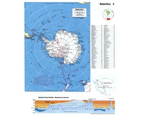 Mapas De La Región Antártica Colección De Mapas Detallados De La