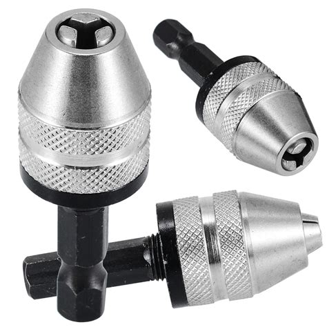 Keyless Chuck Quick Change Adapter Hex Shank Keyless Drill Bit Chuck For Screwdriver Impact