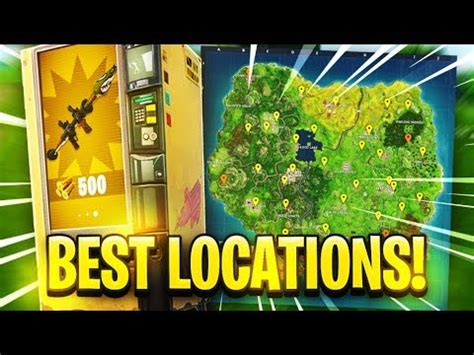 Vending machines work a little differently than the others, however: ALL VENDING MACHINE LOCATIONS in Fortnite - YouTube