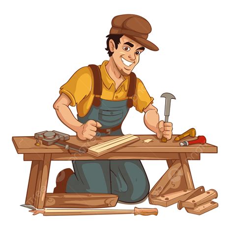 Carpenter Working Clipart