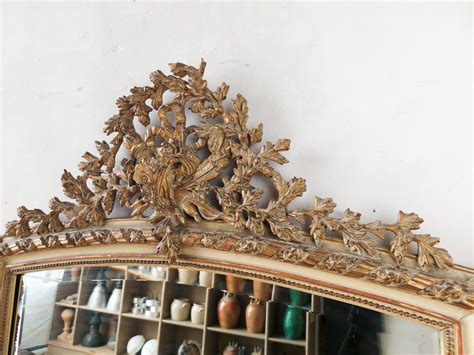 Large Richly Decorated Antique Mirror In Rococo Style 190 Cm Piet Jonker