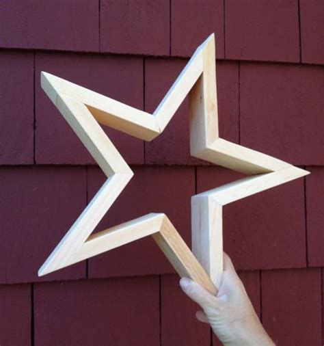 A Tutorial To Make Your Own Five Pointed Diy Wood Stars Create Three