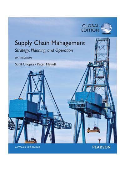 Supply Chain Management Strategy Planning And Operation 6th Edition