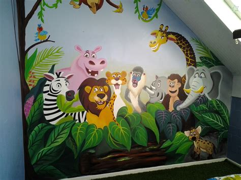 Wall Murals Jungle Animals Boys Theme