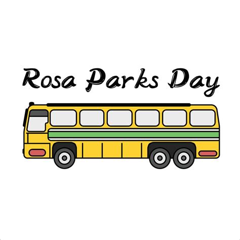 Rosa Parks Day Yellow Buss 4636495 Vector Art At Vecteezy