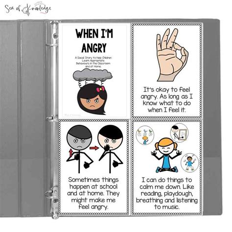 Anger Management Free Printable Social Story Template
