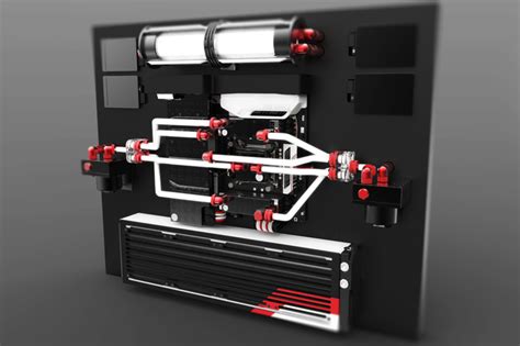 Wall Mounted Water Cooled Pc Concept 3d Cad Model Grabcad