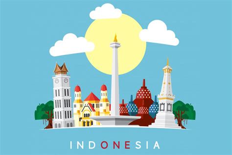 Gambar Tempat Wisata Indonesia Kartun