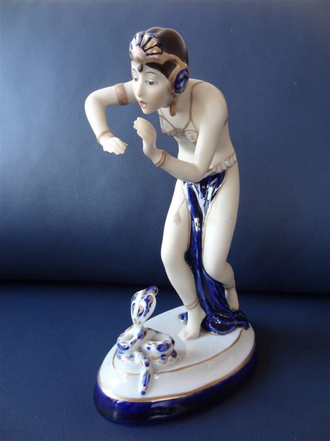 Royal Dux Art Deco Porcelain Figure Snake Charmer Etsy Uk