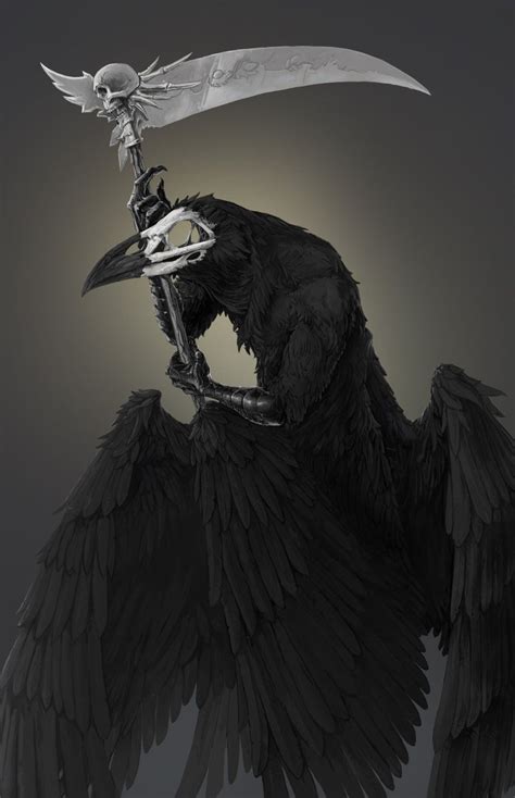 Raven Reaper By Shininmysticice On Deviantart Dark Fantasy Art