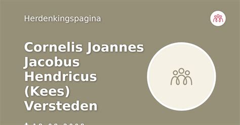 Cornelis Joannes Jacobus Hendricus Kees Versteden