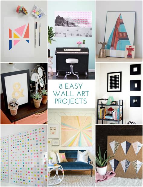 8 Easy Wall Art Projects The Crafted Life