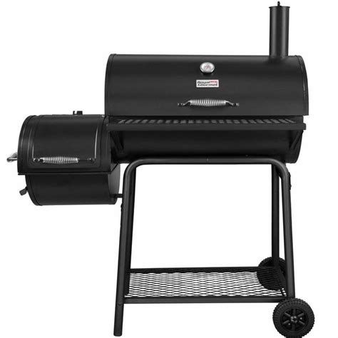 Large Charcoal Grill Portable Barbecue Camp Grilling Offset Smoker Bbq