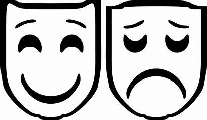 Drama Comedy Mask Tragedy Masks Clipart Theatre