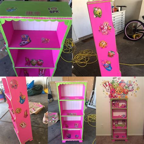 Shopkins Diy Display Shelf Turn An Old Book Case Into A Toy Display