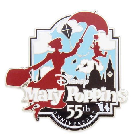 Walt Disney Mary Poppins Umbrella Cards Disney Pin Collections 55th