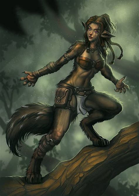 Werewolf Girl Commission By Striderden On Deviantart Werewolf Girl Werewolf Art Werewolf