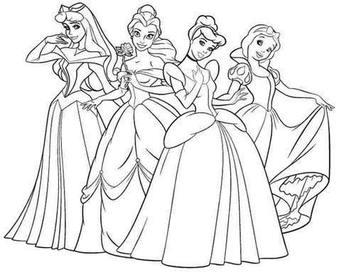 Disney Princesses Colouring Pages Clip Art Library