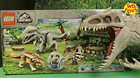 Jurassic World Lego Indominus Rex Vs Ankylosaurus 75941 Unboxing Speed Build 2020 Dinosaur Youtube