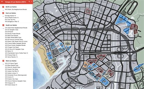 Geographical Placement Of Gangs Archive Gta World Forums Gta V