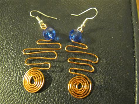 Naomis Designs Handmade Wire Jewelry New Funky Wire Wrapped Earring