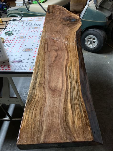 I Can Not Get The Resin To Smooth On Top Of This Black Walnut Piece