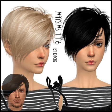 Maysims 117 And 116 Hair Retextures At Dachs Sims Sims 4 Updates