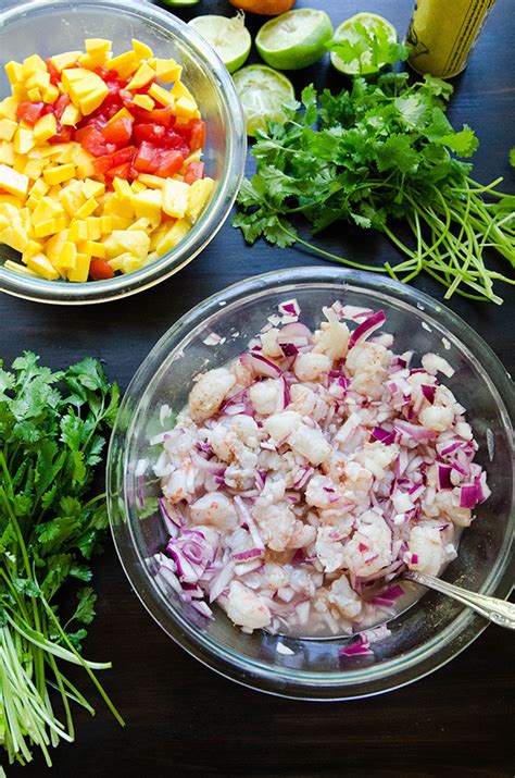 Jump to the shrimp ceviche recipe or. So…Let's Hang Out - Tropical Rock Shrimp Ceviche With Pineapple, Mango & Lime