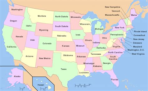 Usa States And Capitals Map Printable Clear Map Of The United States