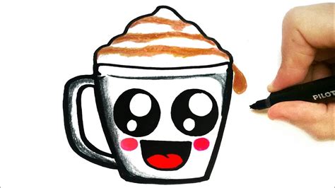 How To Draw A Cute Cup Of Coffee Youtube