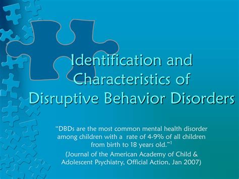 Ppt Disruptive Behavior Disorders Powerpoint Presentation Id191682