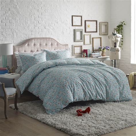 Lady Pepperell Brigitte Cotton Floral Comforter Set Twintwin Xl Blue