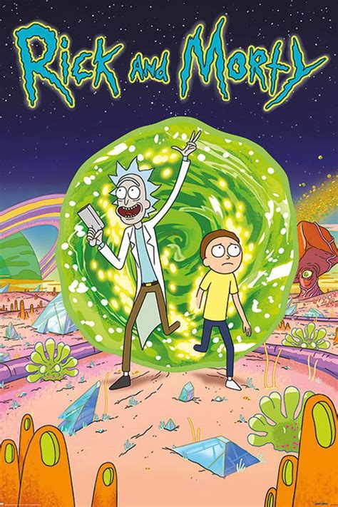 Rick And Morty Portal Poster Rick And Morty Poster Cartoon Posters