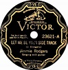 Heypally's 78 RPMs: Jimmie Rodgers - Victor 23621 Puzzle Record (1931)