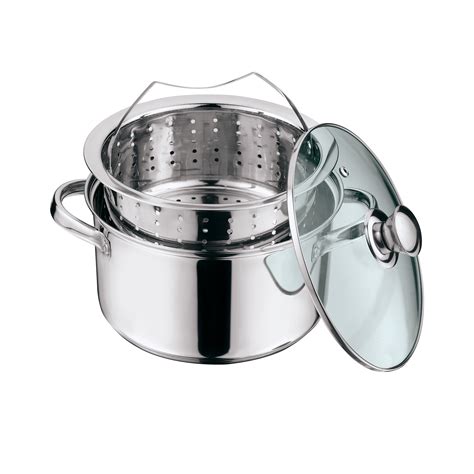 Mainstays Stainless Steel 4 Quart Steamer Pot with Steamer Insert and ...