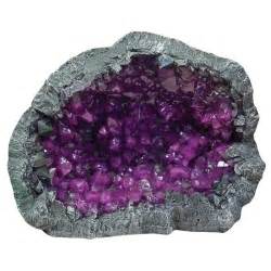 Geode Stone Ornament Purple 4.75 in. x 3 in. x 3.75 in.