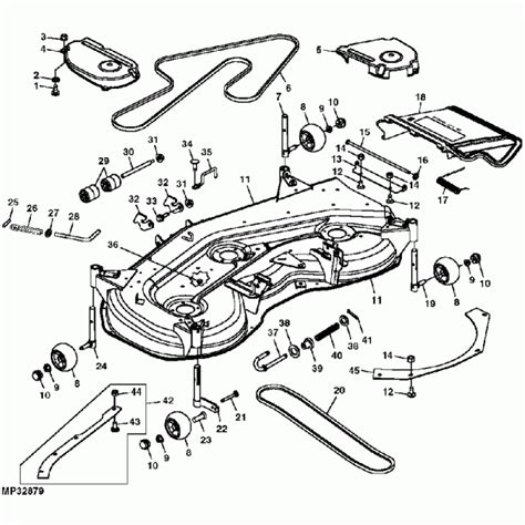 John Deere 54c Mower Deck Parts Diagram