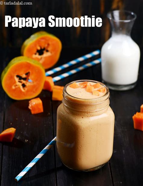 Papaya Smoothie Recipe Healthy Indian Papaya Smoothie Papaya