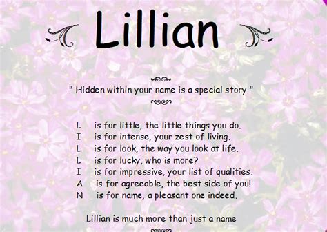 Lillian Name Meaning Names With Meaning Meaning Of Your Name Names