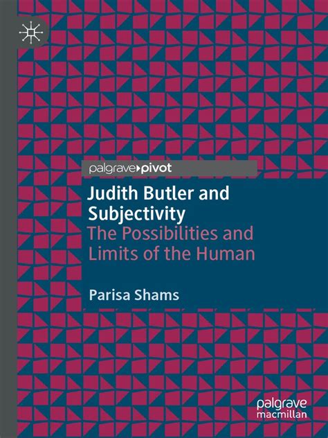 parisa shams judith butler and subjectivity the possibilities and limits of the human 2020