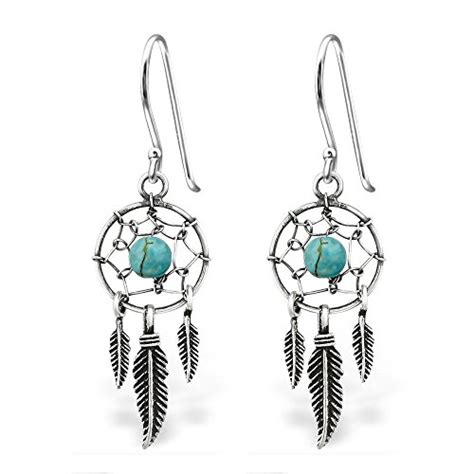 Native American Silver Dream Catcher Earrings Rawhide Ts And Gallery