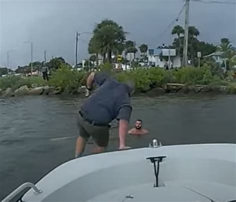 Florida Cop Jumps Into Water To Arrest Boat Burglary Suspect Breaking911