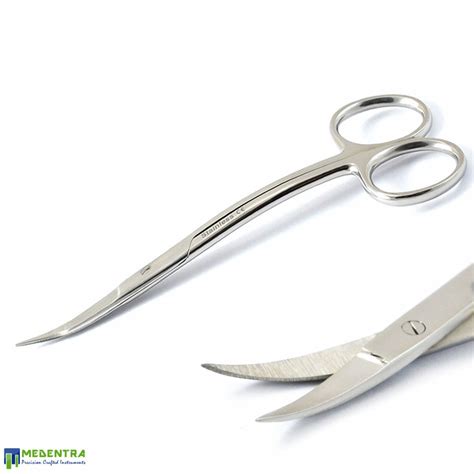 Surgical Goldman Fox Scissors Double Curved Gingival Tissue Cutting Shear