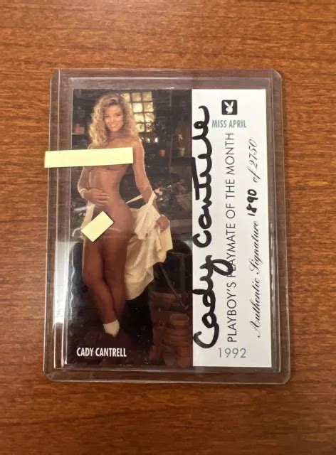 CADY CANTRELL Playboy Miss April Auto Card Serial