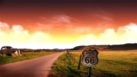 Adventure Route 66 Landscape Wallpaper For Desktop 1920x1080 Full Hd