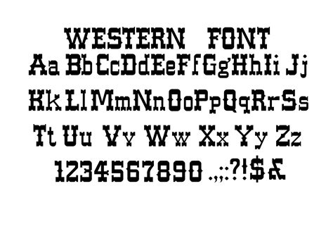 Western Font Svg Western Alphabet Western Letters And Etsy